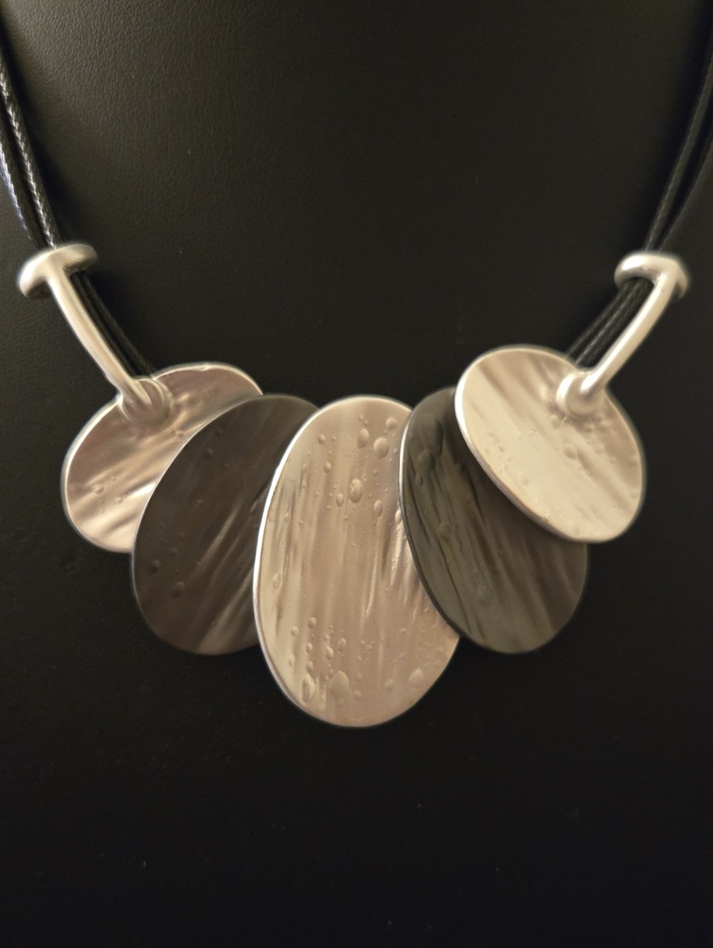 Silver-Tone Multi Disc Pendant Necklace - Women Jewelry